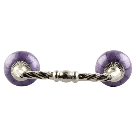 Neon Purple Cearmic Cut Bridge Handles